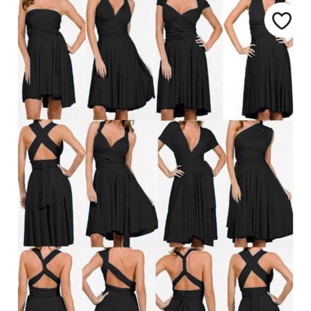 Black Infinity Wrap Dress